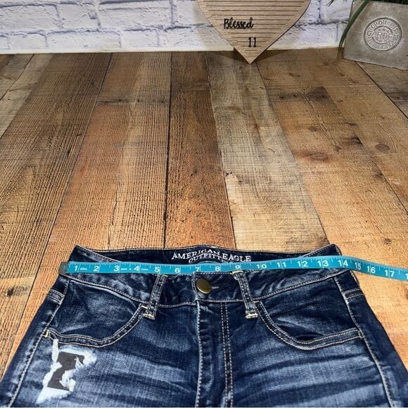 American Eagle AE Skinny Stretch Denim Jeans Jegging Womens 6 Reg 28 - Picture 9 of 12